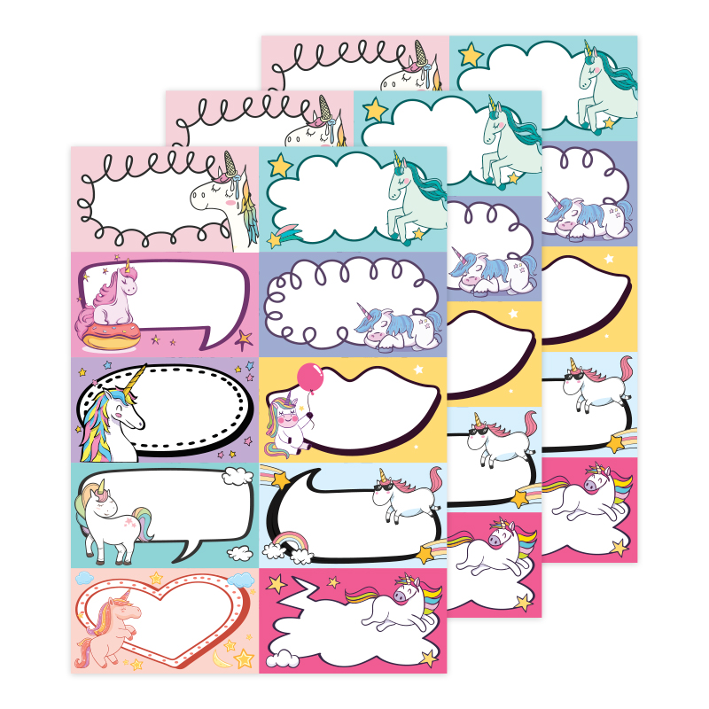 Etiqueta para Nombres - Unicornio - Imagen 2