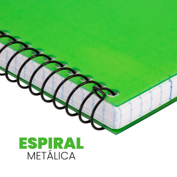 cuaderno tapa plástico