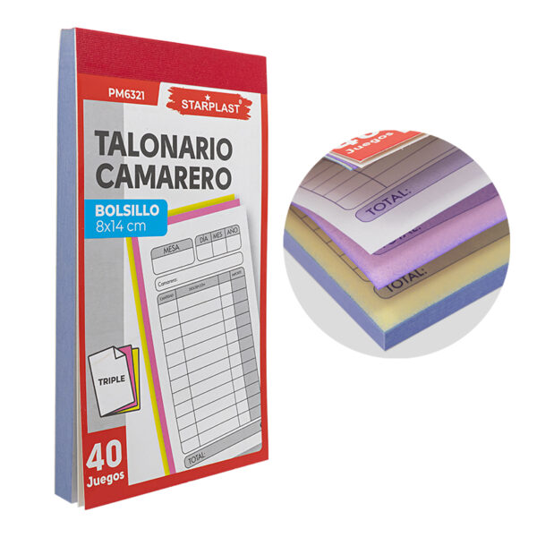 talonario de camarero