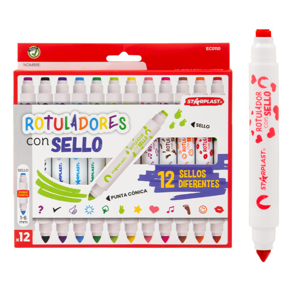 rotuladores infantiles con sello