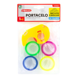 dispensador con cinta adhesiva, portacelo