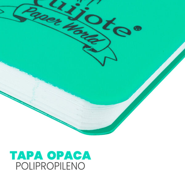 cuaderno de tapa plástico