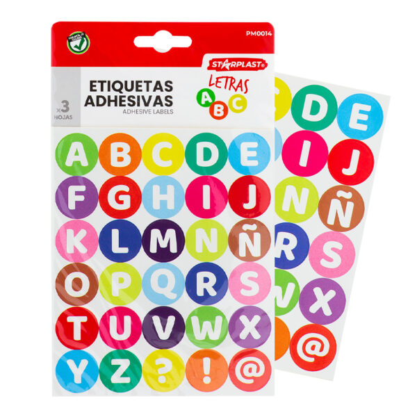 pegatinas infantiles con letras