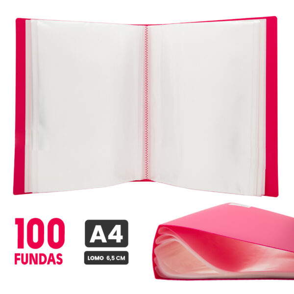 carpeta de 100 fundas