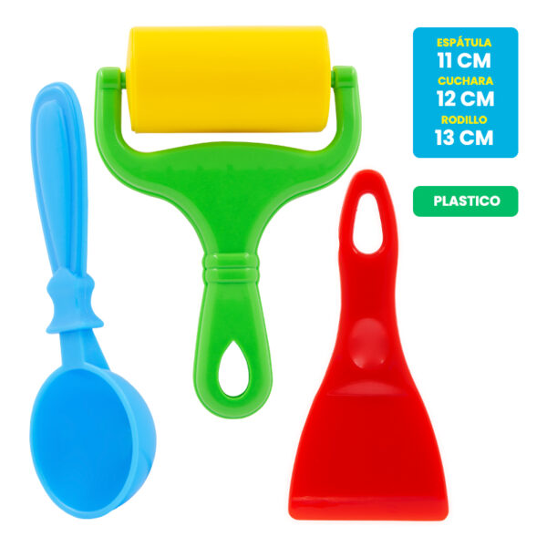 set de plástico de piezas para modelar