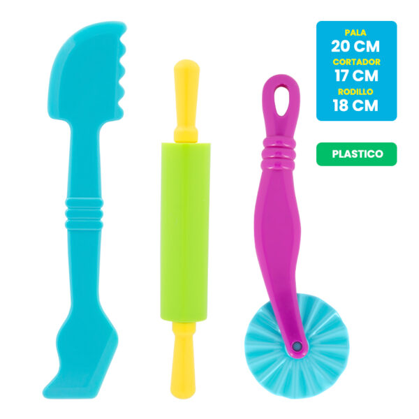 set de plástico de piezas para modelar