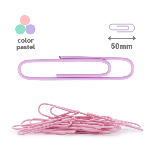 Clips grandes de color pastel