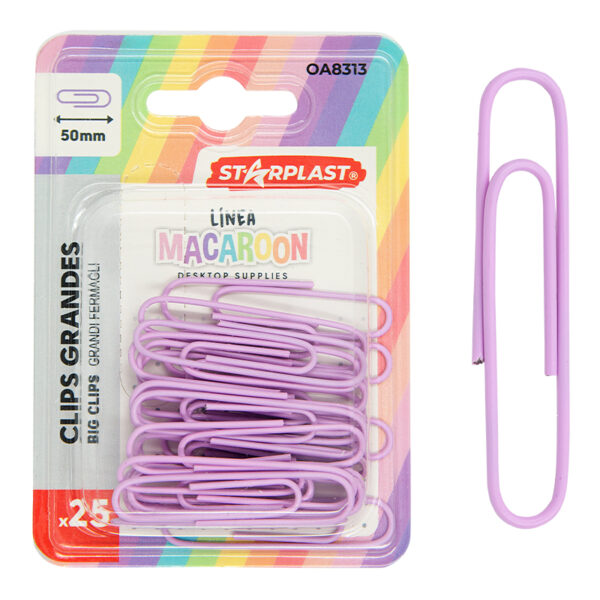 Clips grandes de color pastel