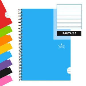 cuaderno de tapa forrada pauta 2,5 mm