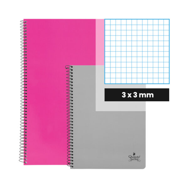 Cuaderno tapa blanda A4 3x3 mm - Imagen 2