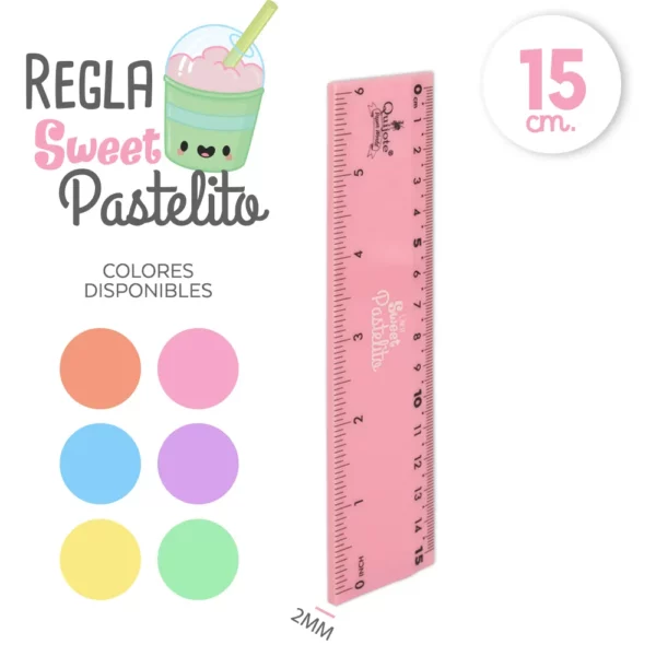 Regla Sweet Pastelito 15 cm - Imagen 3