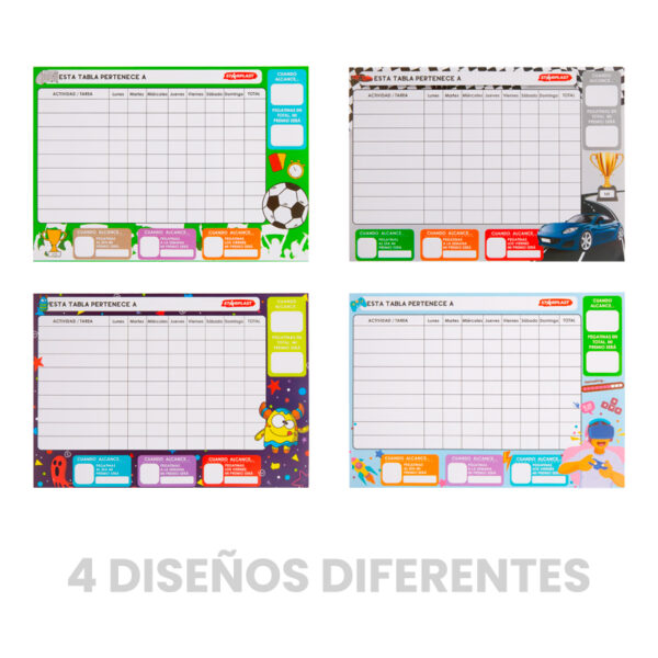 tabla de actividades