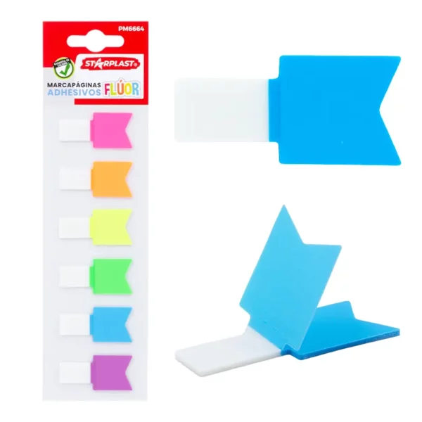 MARCAPAGINAS DE COLORES FLÚOR.