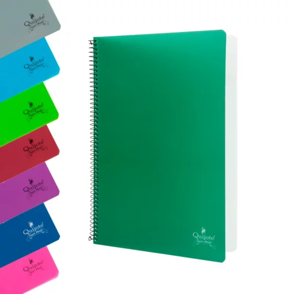 Cuaderno tapa plástico