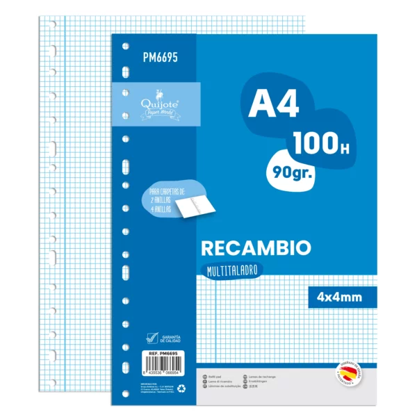 hojas de recambio