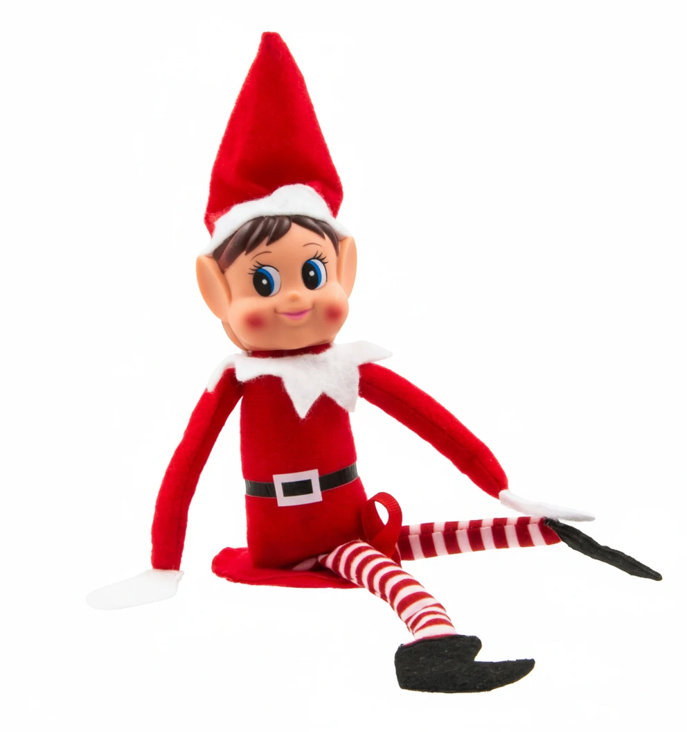 elfo de la navidad haciendo travesuras