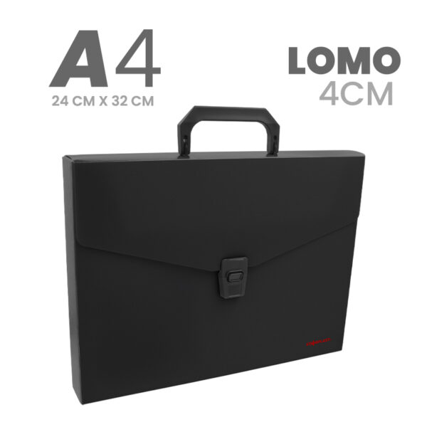 Carpeta maletín A4 con asa - Imagen 5