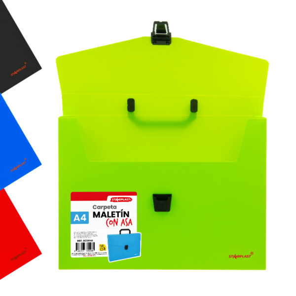 Carpeta maletín A4 con asa - Imagen 6