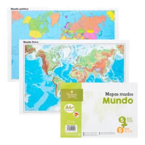 mapa mudo físico y político